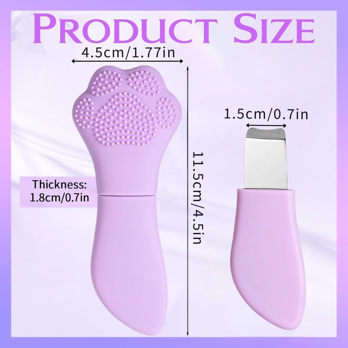 MYTHOS Nose Blackhead Remover And Silicone Face Scrubber, Face Spatula, Facial Cleansing Brush, Pore Brush – Men & Women