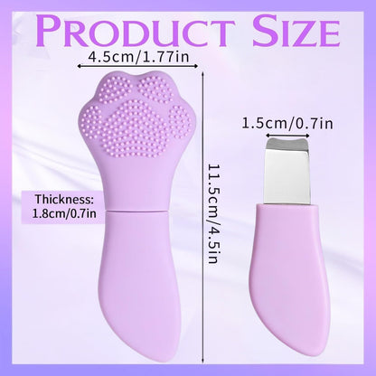 MYTHOS Nose Blackhead Remover And Silicone Face Scrubber, Face Spatula, Facial Cleansing Brush, Pore Brush – Men & Women