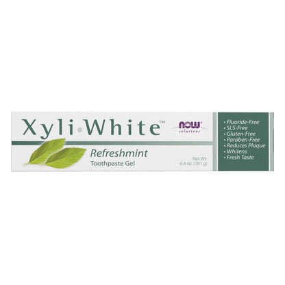 NOW Foods Xyliwhite Toothpaste Gel, Refreshmint, 6.4 Ounce