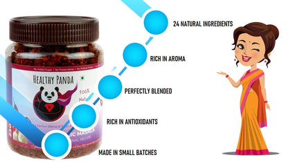 HEALTHY PANDA Onion Garlic Masala Kanda Lasun Masala, Masala Khara, Kanda Lasoon Masala, Desi Ghati - 250 Grams