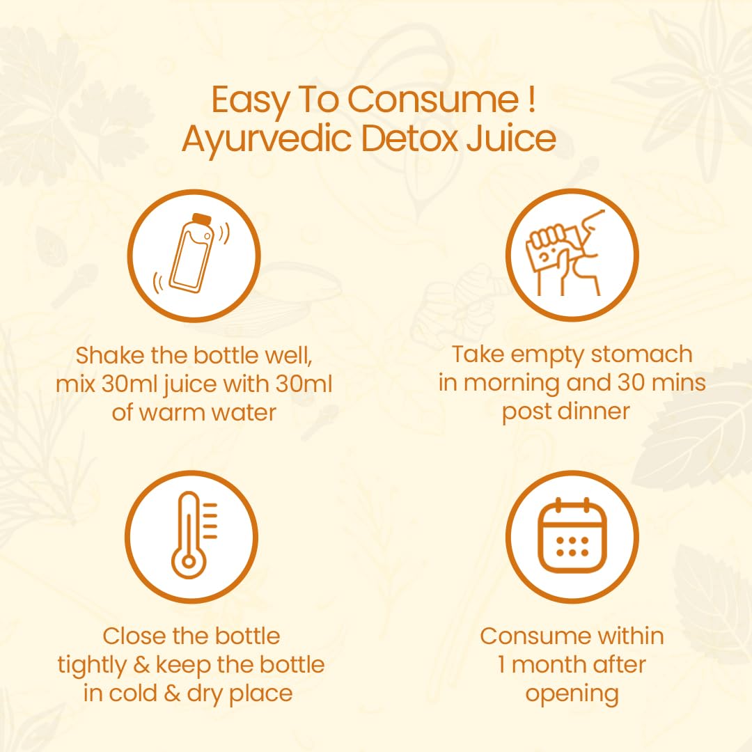KRISHNA'S HERBAL & AYURVEDA Ayurvedic Detox Juice 1000 ml | Ayurvedic Detoxification | Perfect combination of giloy, karela, jamun & neem