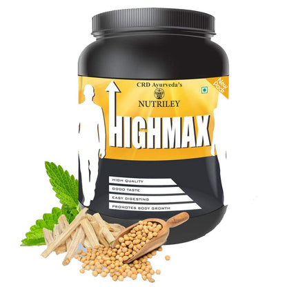 CRD Ayurveda Highmax Body Growth Supplement - 500 g (Vanilla)