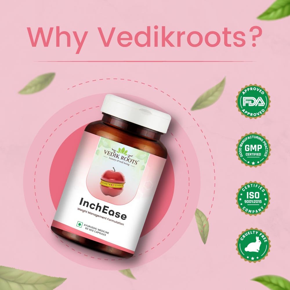 Vedikroots InchEase | Ayurvedic Supplement for Healthy Weight Loss Mana- image 2