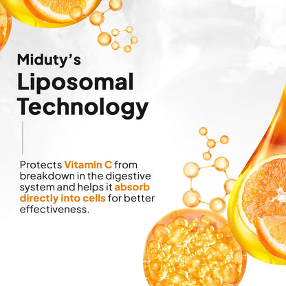 Miduty Liposomal Vitamin C Supplement Bioavailability, Antioxidant Vita- image 6