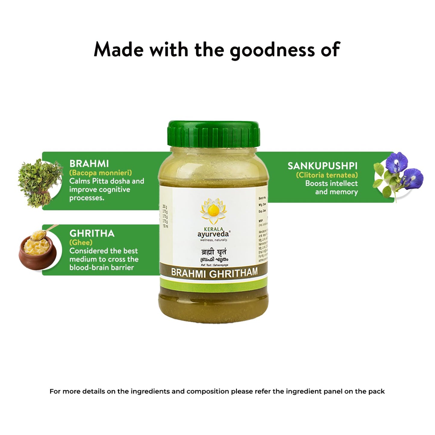 Kerala Ayurveda Brahmi Ghritham 150 ml- image 2