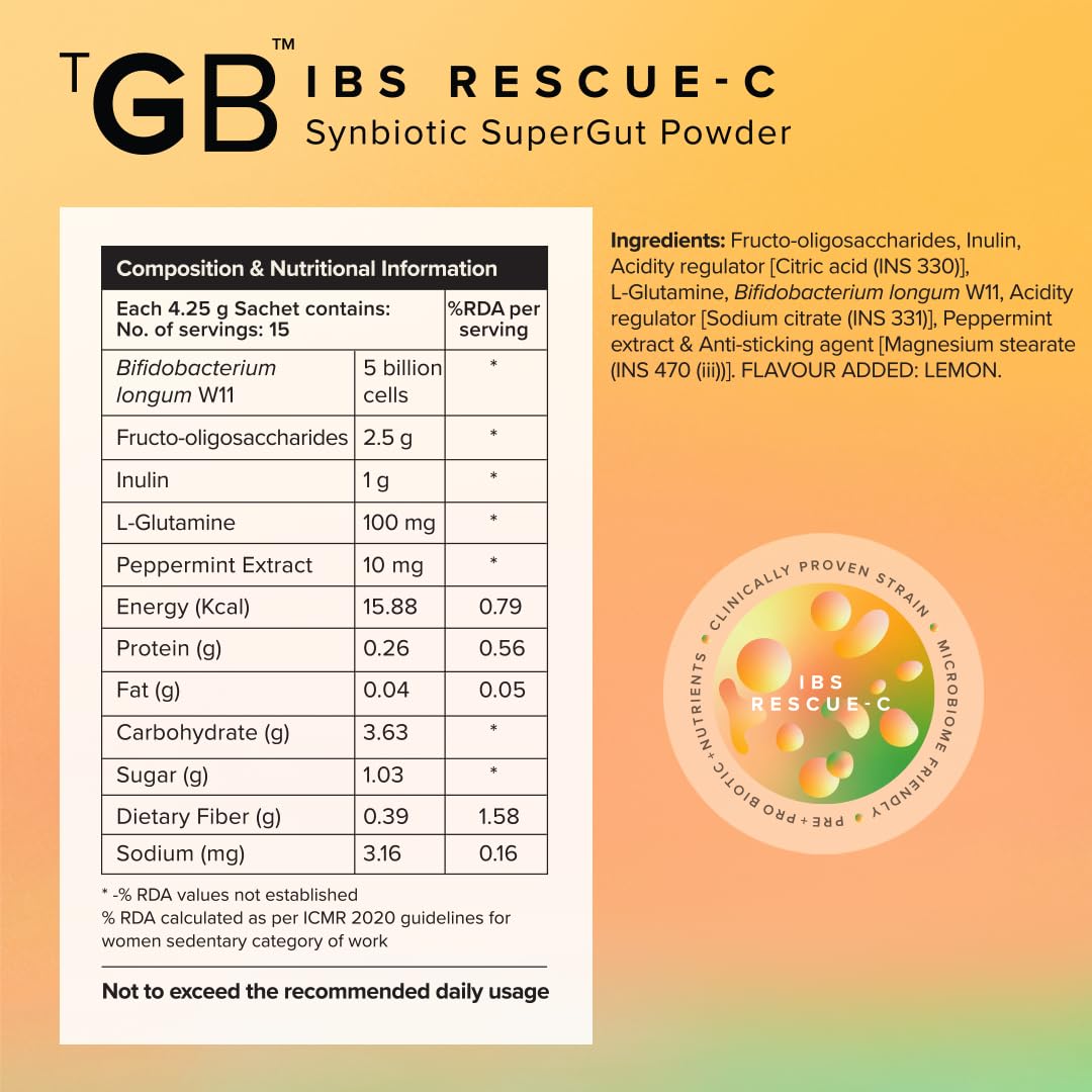 The Good Bug Ibs Rescue C Supergut Powder For Constipation Relief & Irr- image 4