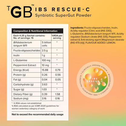 The Good Bug Ibs Rescue C Supergut Powder For Constipation Relief & Irr- image 4