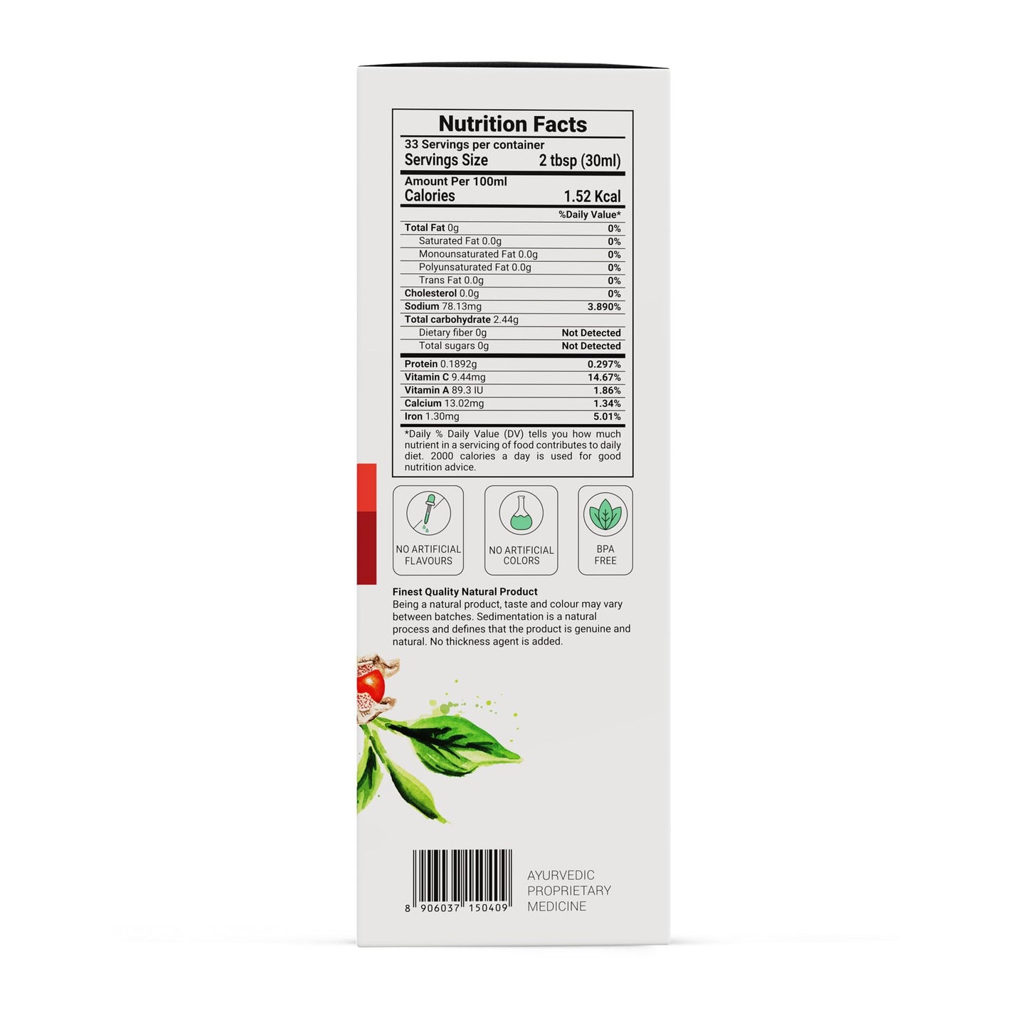 Krishna's Naurcissus Juice - 1000 ml | Ayurvedic ingredients Ashwagandha, Kaunch Beej, Vidari Kand, Shatawari, Akarkara, Safed Musli, Gokhru Etc | Helps in boosting Stamina - (Pack of 2)