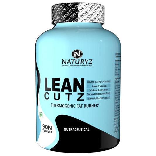 Naturyz LEAN CUTZ Thermogenic Fat Burner with Acetyl L Carnitine, Green tea Extract, Garcinia Cambogia, Green Coffee Bean Extract, Caffeine & Chromium Weight loss product for Men & Women - 90 Tablets