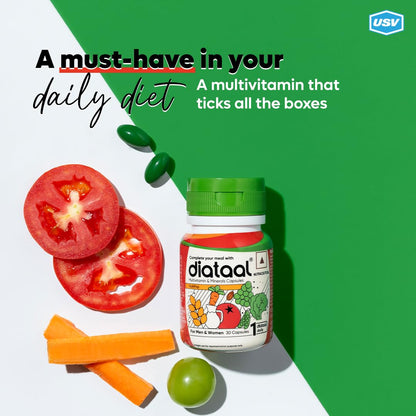 Diataal Nutripop Multivitamin I Biotin for Hair I Energy I Immunity I Supplement For Fitness & Wellness | 180 Capsules |Pack of 6 (30 cap each pack)