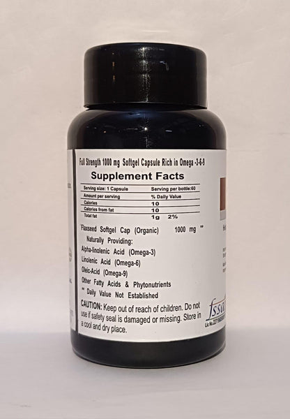 Flaxseed Oil Capsule 1000 Mg