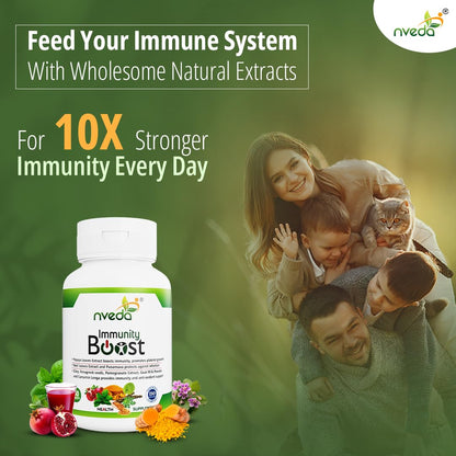 Nveda Immunity Booster with Papaya Leaves Extract, Giloy, Fenugreek see- image 4