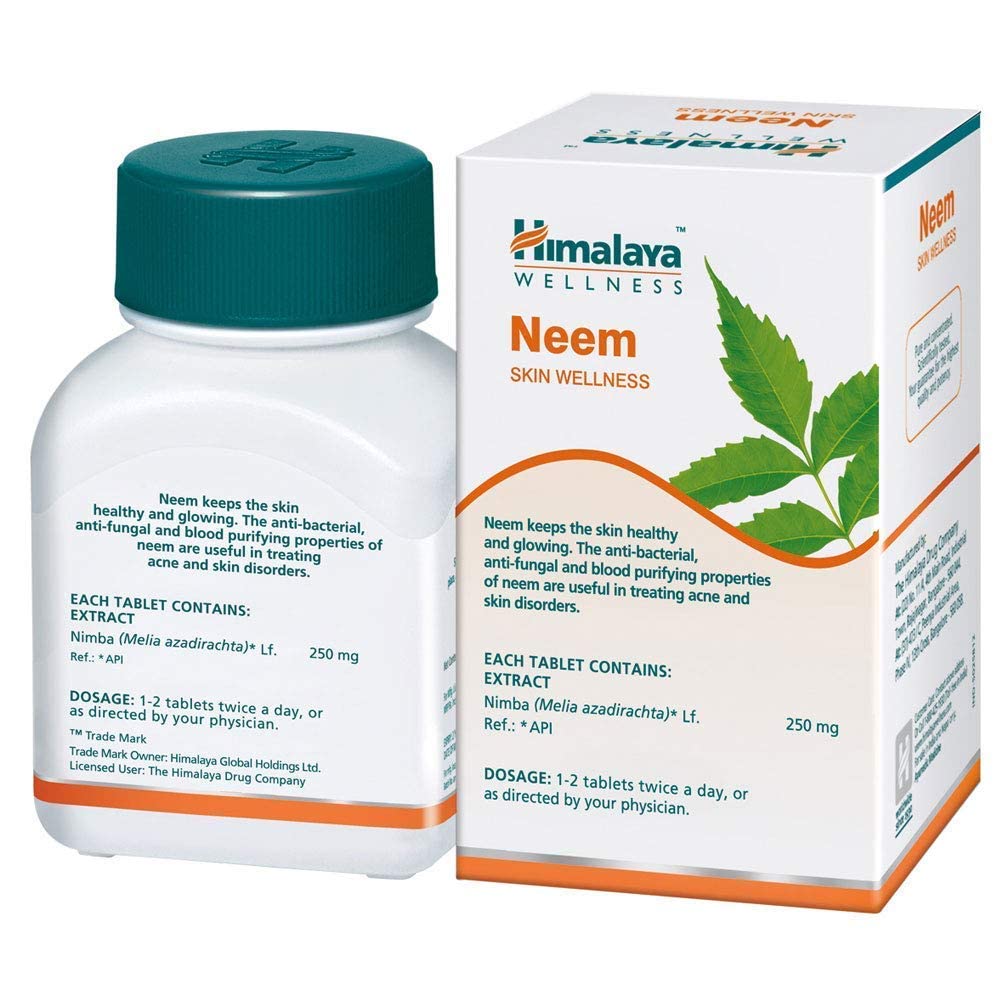 Himalaya Wellness Neem, 60 Tablet | Pure Herbs for Skin Wellness