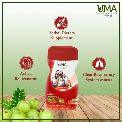 Uma Ayurveda Chyawanprash 500 gms - Herbal Immunity Support for all age- image 3