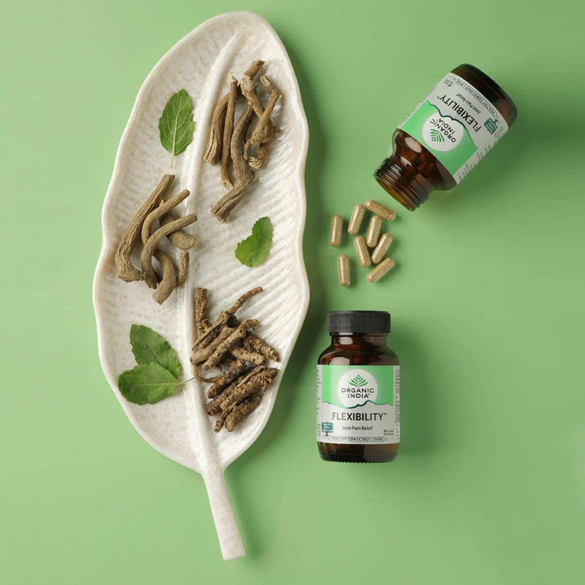 Organic India Flexibility -Pack Of 60 Capsules- image 2