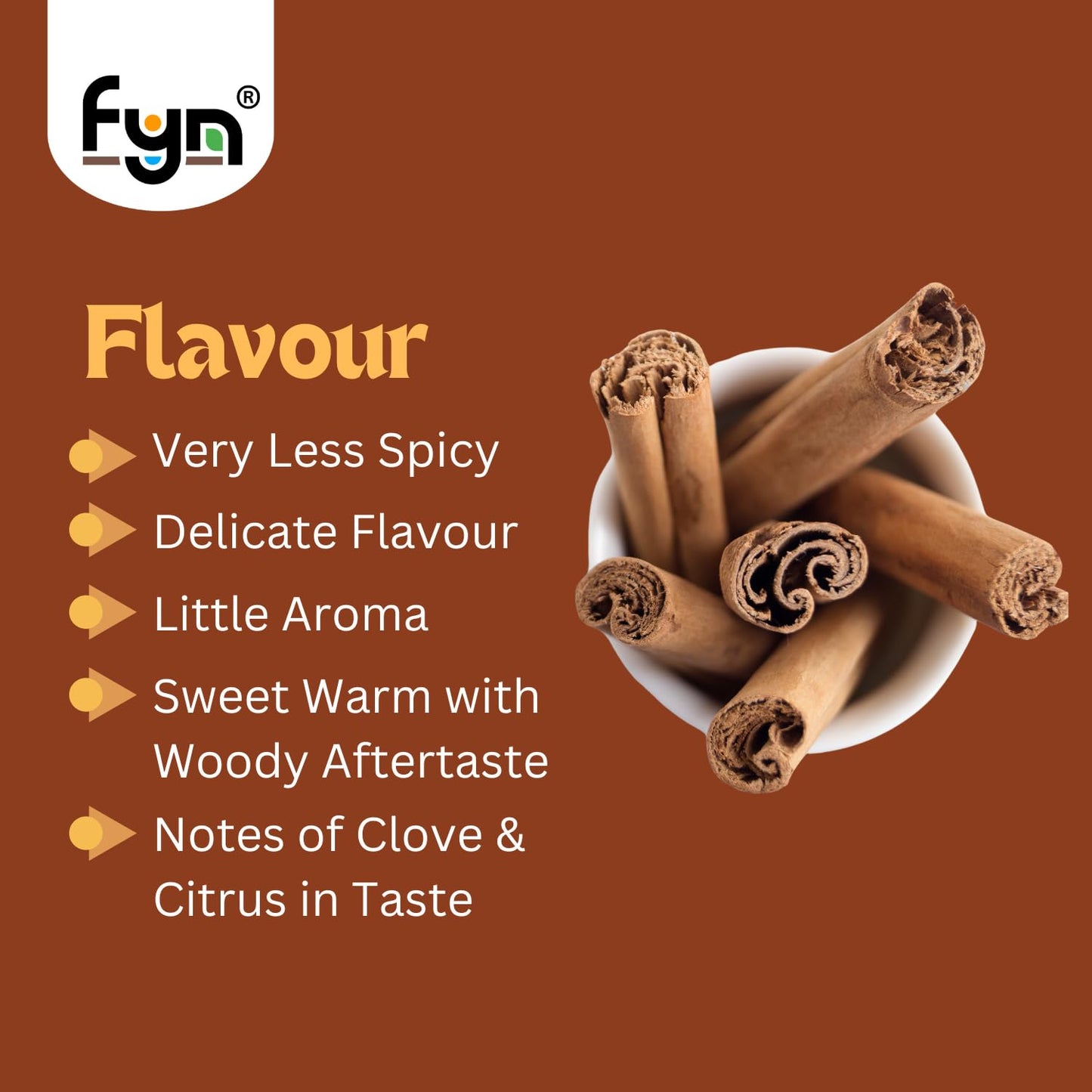 FYN True Sri Lankan Cinnamon Quills (200 grams) /World's Finest Ceylon Dalchini | True Sri Lankan Dalchini Rolls | Low Coumarin