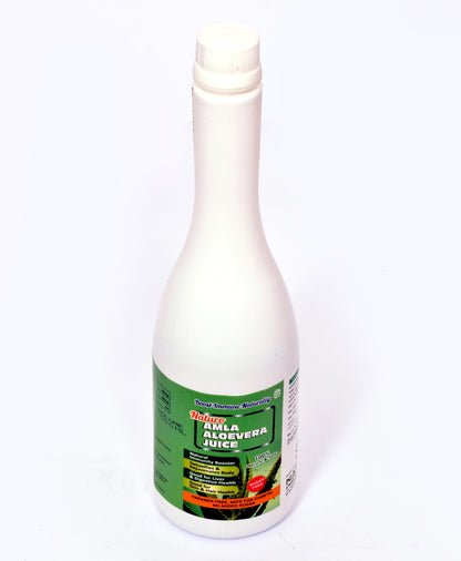 MEDIWIN LABORATORIES Aloe Vera Amla Syrup – Cold‑Pressed Herbal Juice for Detox, Digestion, Skin Glow & Hair Health | No Added Sugar, GMP & FSSAI Certified, 500 ml Bottle
