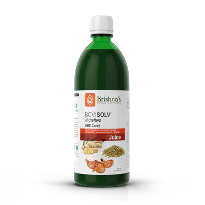 Krishna’s Bovisolv Juice 1000 ml | IBS-Friendly | Digestive Wellness Drink | Ayurvedic Liquid for Sensitive Gut Lifestyle
