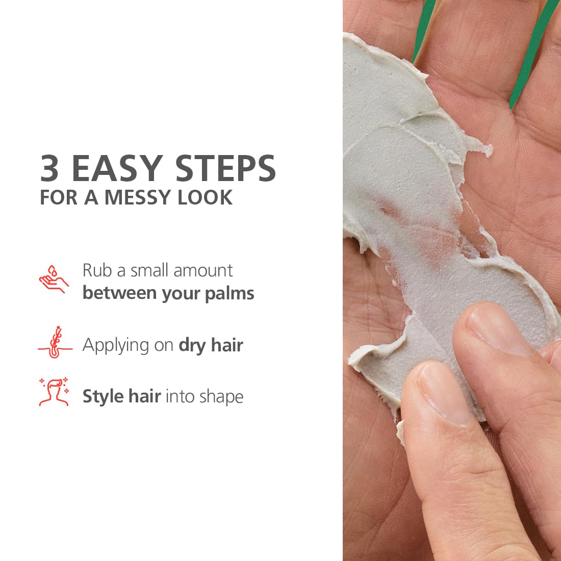 Schwarzkopf Professional OSiS+ Mess Up Hair Styling Matte Paste |Easy t- image 2