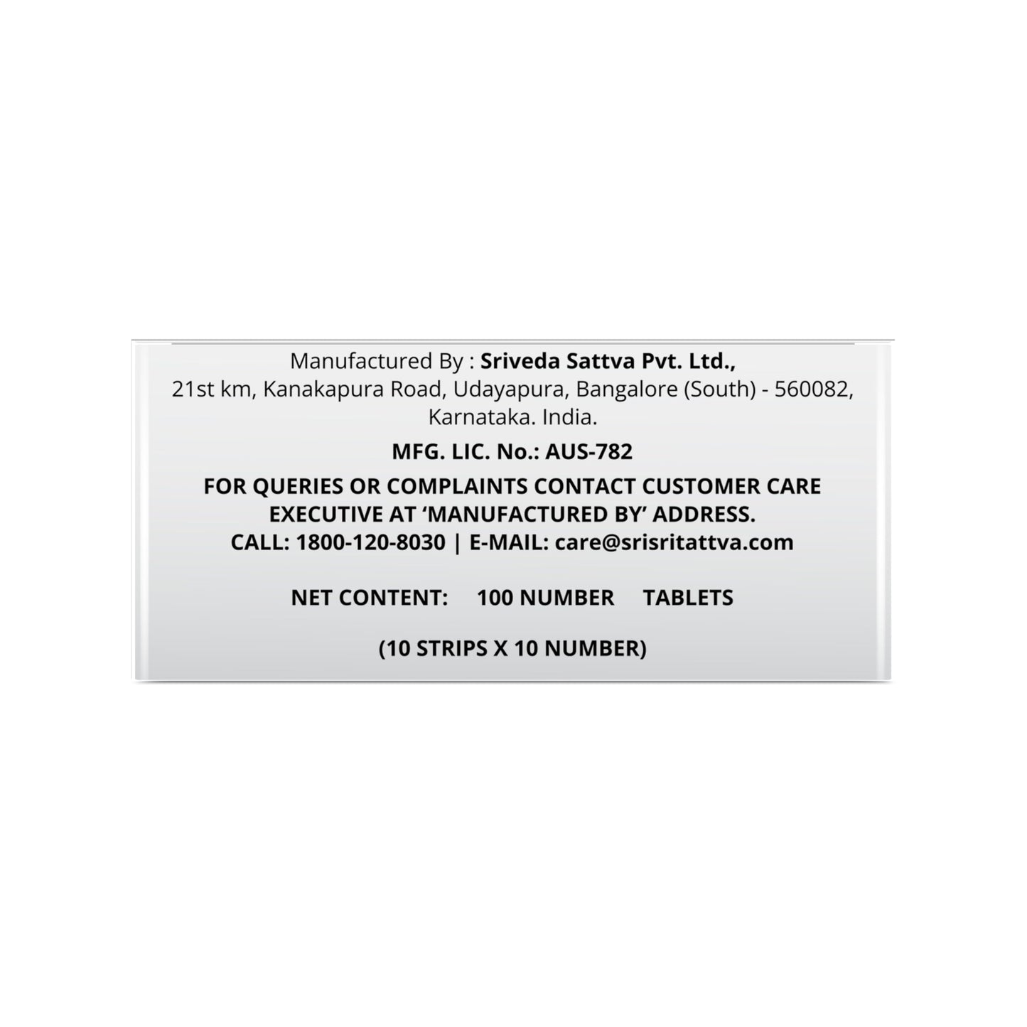 Sri Sri TATTVA shuddhta ka naam NAOQ19 - Anti Viral,10 Strips x 10 Numb- image 3