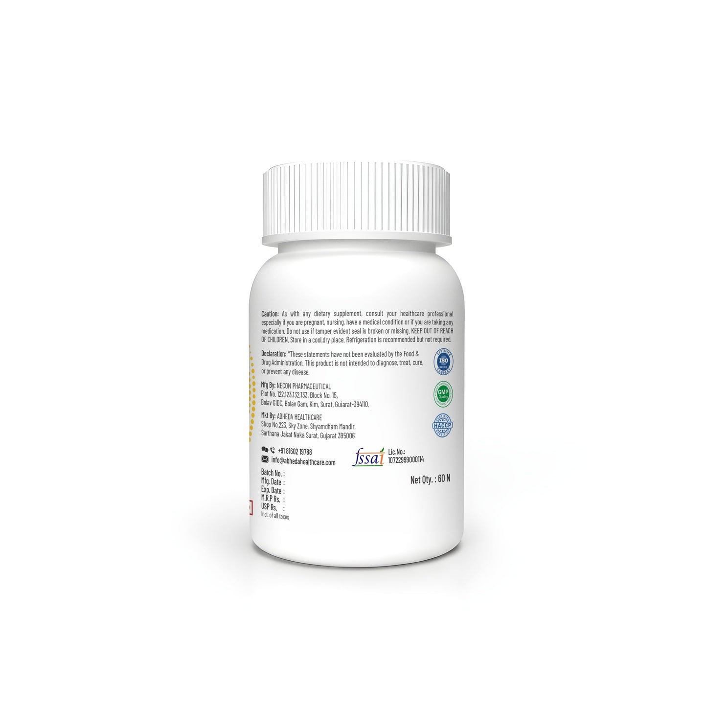 Abheda Healthcare Vitamin D3 K2 Supplement 600 IU D3 | Supports Strong Bones, Heart Health & Immunity | High Bioavailability Softgel Capsules | 60 Softgels
