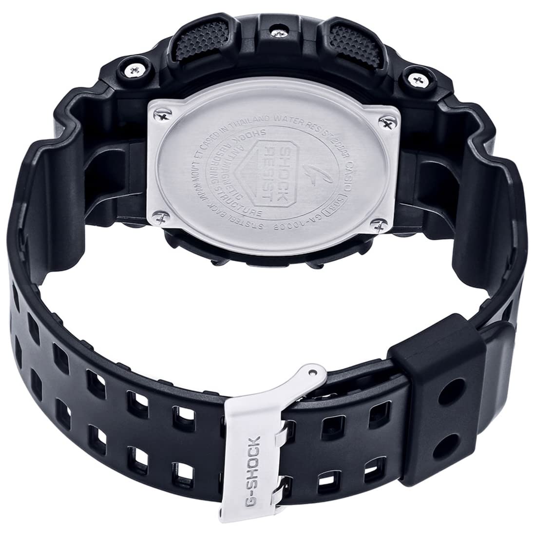 Casio G-Shock GA-100CB-1ADR Black & Blue Camouflage Analog-Digital Dial Black Resin Strap Men's Watch Shock And 200M Water Resistant G625