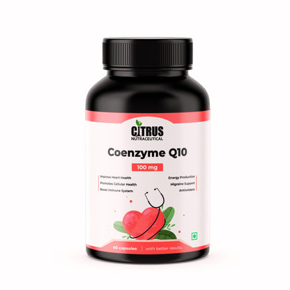 CITRUS NUTRACEUTICAL Coenzyme Q10 (CoQ10) 100mg with Piperine, 60 Capsules