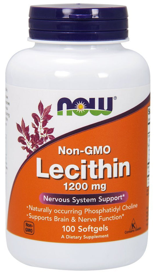Now Foods Lecithin 1200mg, 100 Soft-gels