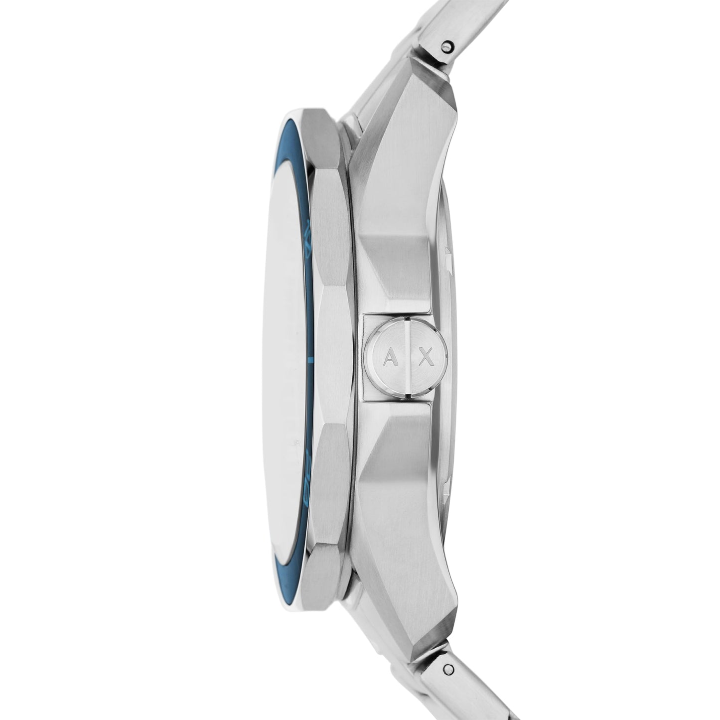 Armani Exchange Analog Blue Dial Men's Stainless Steel Watch-Ax1950