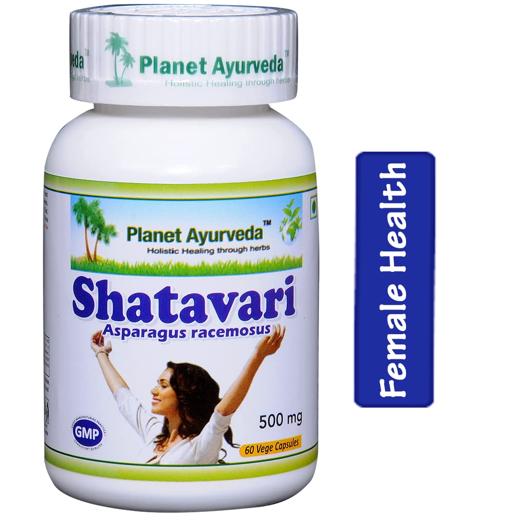 Planet Ayurveda Shatavari Capsules - 60 Capsules, Pack of 1