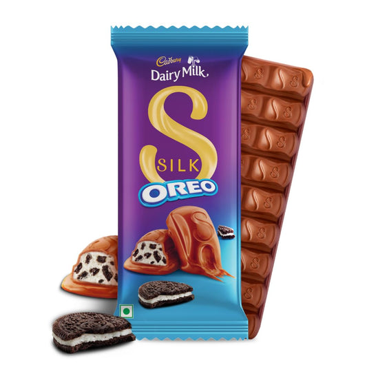 Cadbury Dairy Milk Silk Oreo Chocolate Bar, 124 g