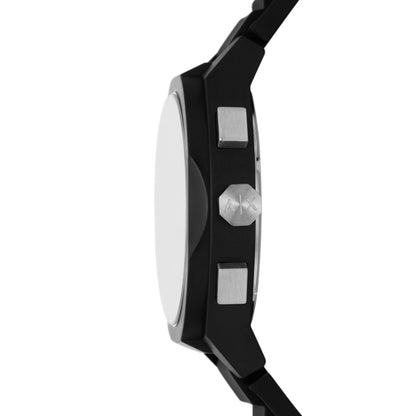 Armani Exchange Silicone Analog Black Dial Men Watch-Ax4161, Black Band