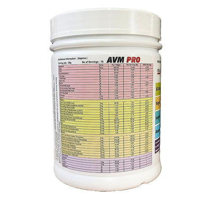 RITE AID HEALTH CARES AVM PRO Nutraceutical Protein Powder with Amino Acid, Multivitamins & Multiminerals | Nutritional Drink Mix to Help Support Daily Protein Supplement (480g)