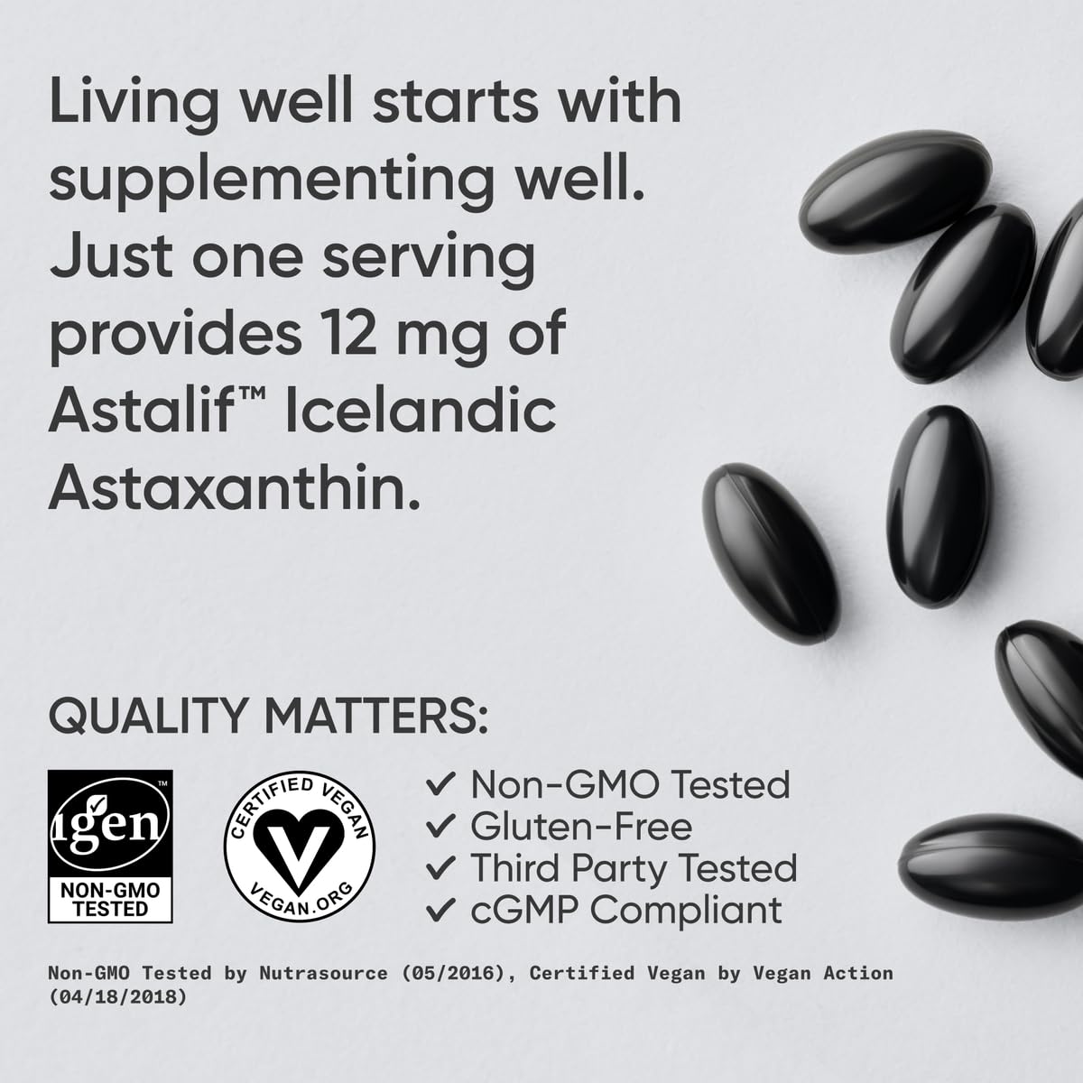 Sports Research Astaxanthin (Highest Potency) 12Mg Per Veggie Softgel W- image 6