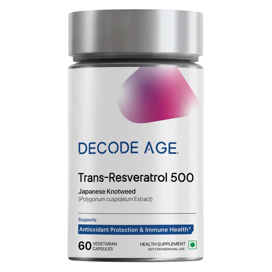 Trans-Resveratrol 500 mg | Pure Antioxidant & Anti-Aging Supplement | Supports Cellular Repair, Heart Health & Healthy Inflammation Response | 60 Vegan Capsules