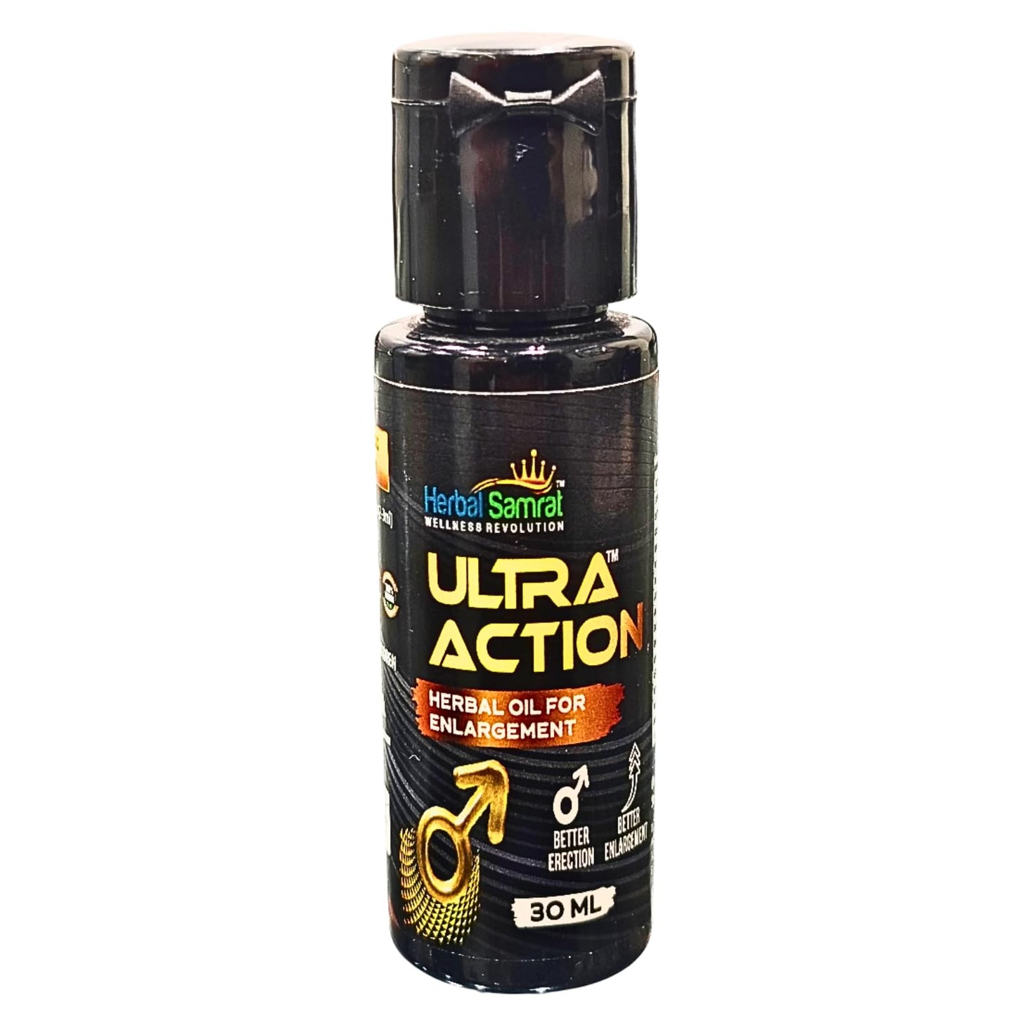 Herbal Samrat Ultra Action Wellness Combo – Herbal Oil 30ml + Stamina Capsules, 30 Count – Men