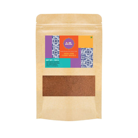 Home Kouzina Goan Fish Curry Masala - 100g| Perfect for Authentic Goan/Coastal Fish Recipes| No Artificial Additives | Made in Small Batches | 100% Natural Ingredients| Traditional Recipe