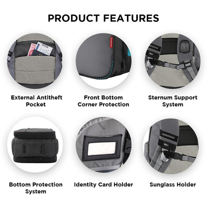 HARISSONS Sirius 45L Water Repellent Laptop Backpack for Men & Women |- image 2