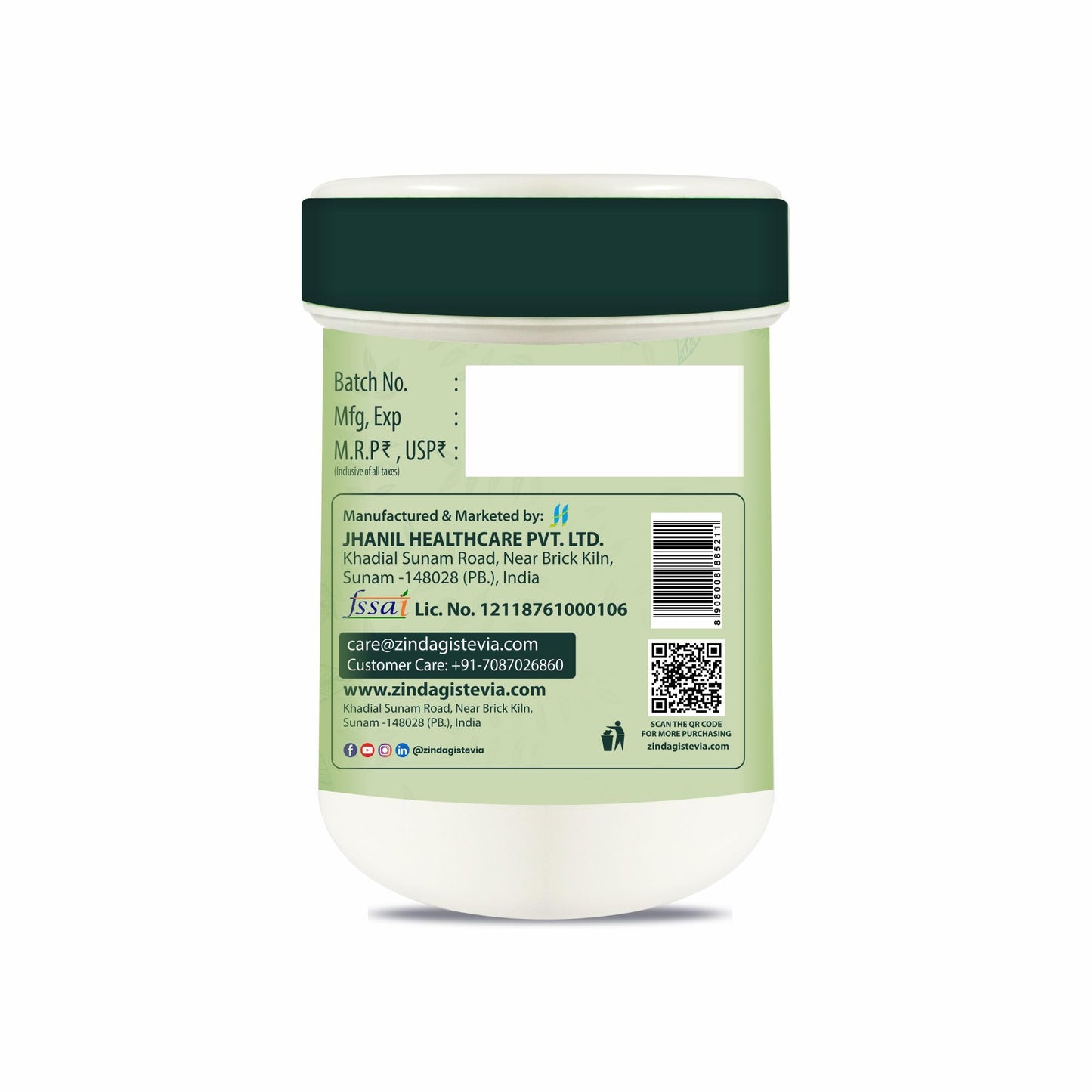 Zindagi Stevia Sugar Free Tablets | Natural Stevia Powder | Zero Calorie Sweetener | Combo Pack