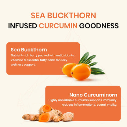 Sea Buckthorn Juice - 350 ML | Pulp Concentrate for Total Body Care & Wellness | Rich in Vitamin C, Omega 3, 6, 7, 9 & Antioxidants | for Men & Women (1050 ML)