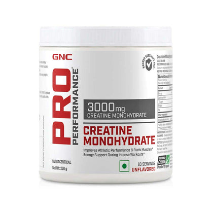 GNC Pro Performance Creatine Monohydrate 3000 Mg Supplement Powder - 250 G & Amp Gold Series BCAA Advanced - 400 Grams (Kiwi Strawberry),30 Servings