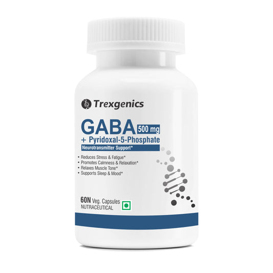Trexgenics GABA (Gamma aminobutyric aicd) 500mg, Pyridoxal 5 Phosphate 1 mg, Neu