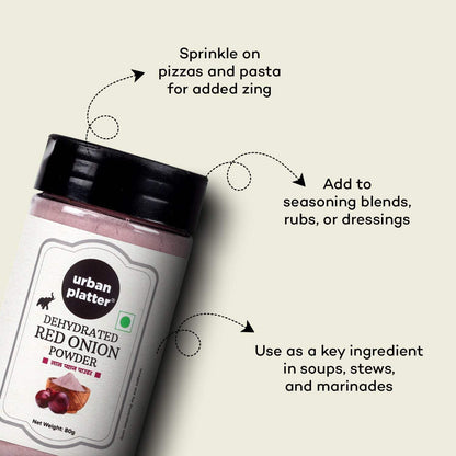 Urban Platter Red Onion Powder, 80 grams