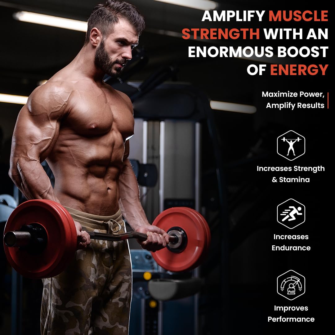 NATURYZ Nitric Pump 2500 Mg Extra Strength L-Arginine | L Citrulline | Caffeine | Boosts Stamina | Energy | Increases Blood Flow | Improves Performance | Ideal Pre-workout Supplement - 50 Tablets