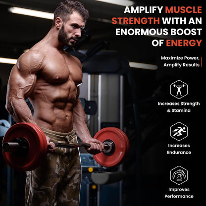 NATURYZ Nitric Pump 2500 Mg Extra Strength L-Arginine | L Citrulline | Caffeine | Boosts Stamina | Energy | Increases Blood Flow | Improves Performance | Ideal Pre-workout Supplement for Men & Women - 90 Tablets