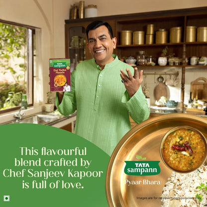 Tata Sampann Dal Tadka Masala with Natural Oils, 100g, Dal Tadka Masala Powder, Crafted by Chef Sanjeev Kapoor, With Chef’s Exclusive Tip, Rich Aroma & Flavour