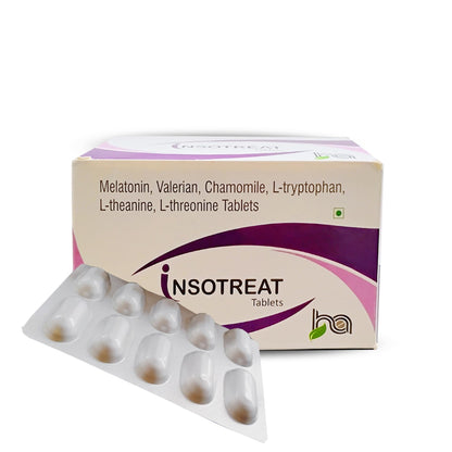 Insotreat –Melatonin 5mg, Sleep Support, Daily use formula,Non-Habit Forming