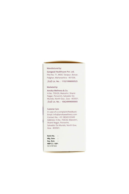 Anvika NMN Supplement, 99.9% Pure Beta NMN, NAD+ Booster for Energy, Cellular Repair & Skin Health 500 mg, 30 Veg Capsules for Men & Women, Focus, Cellular Health and Metabolism