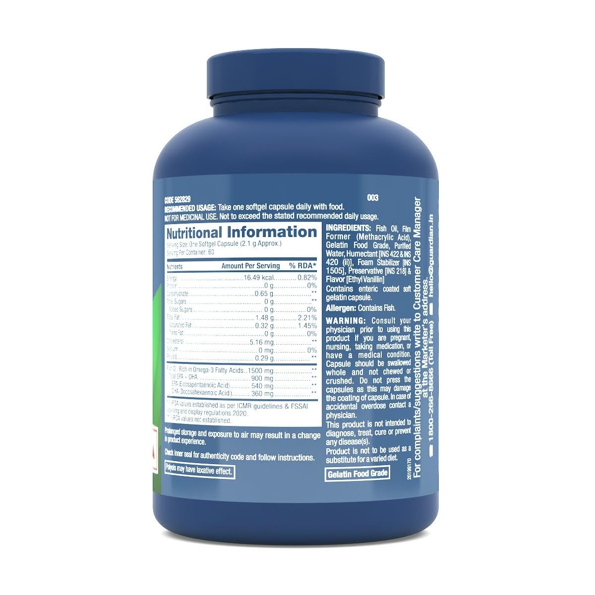 GNC Triple Strength Fish Oil (60 Softgels) & GNC Women's Multivitamin for Women 50+ (120 Tablets) Combo