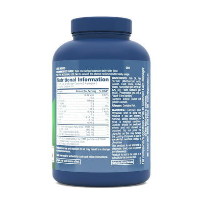 GNC Triple Strength Fish Oil (60 Softgels) & GNC Women's Multivitamin for Women 50+ (120 Tablets) Combo